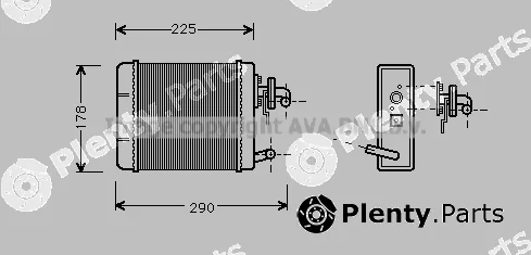 Prasco FT6102 — Heat Exchanger, interior heating