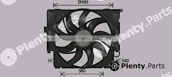 Prasco BW7586 — Fan, engine cooling