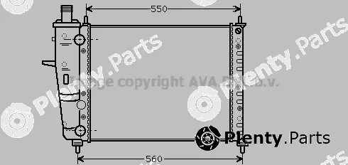 Prasco FTA2233 — Radiator, engine cooling