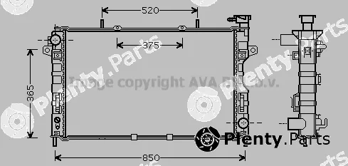 Prasco CR2117 — Radiator, engine cooling