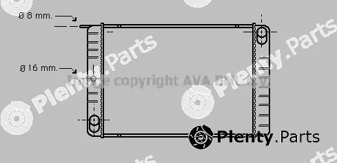 Prasco VO2013 — Radiator, engine cooling