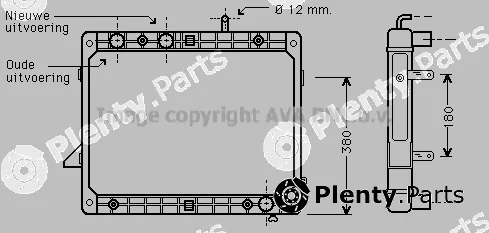 Prasco ME2121 — Radiator, engine cooling