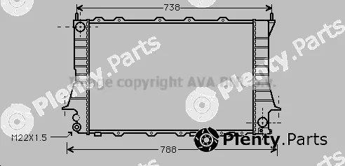 Prasco AIA2083 — Radiator, engine cooling
