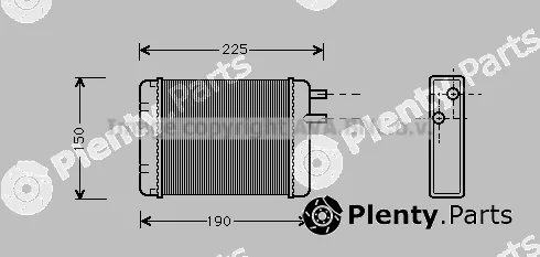 Prasco AU6083 — Heat Exchanger, interior heating
