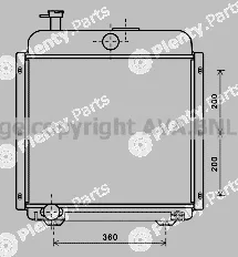 Prasco MF2043 — Radiator, engine cooling
