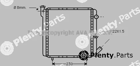 Prasco RT2016 — Radiator, engine cooling