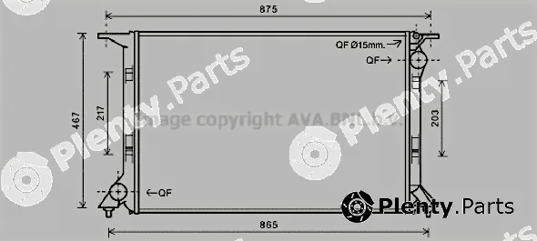 Prasco AIA2331 — Radiator, engine cooling