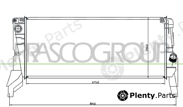 Prasco BM200R002 — Radiator, engine cooling