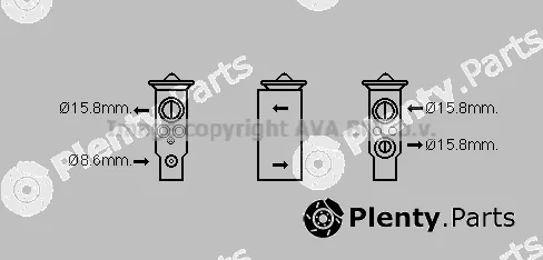 Prasco MZ1257 — Expansion Valve, air conditioning