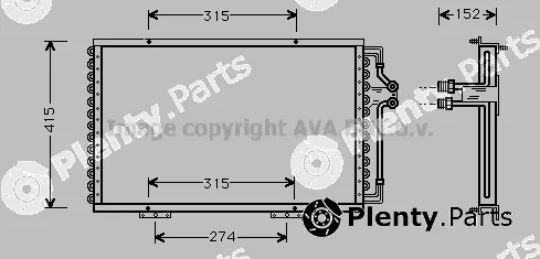 Prasco RT5214 — Condenser, air conditioning
