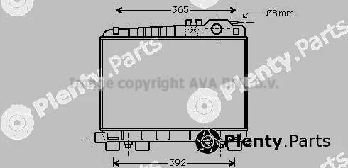 Prasco BW2044 — Radiator, engine cooling