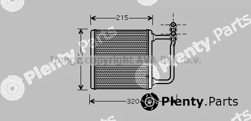 Prasco MSA6451 — Heat Exchanger, interior heating