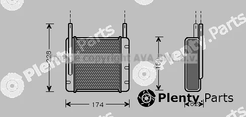 Prasco BD6006 — Heat Exchanger, interior heating