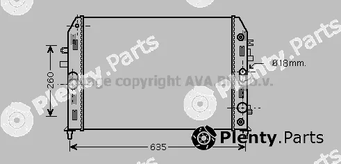 Prasco MZ2206 — Radiator, engine cooling