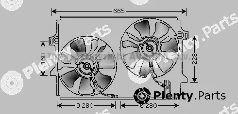 Prasco FD7501 — Fan, engine cooling