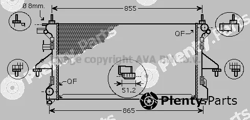 Prasco PEA2310 — Radiator, engine cooling