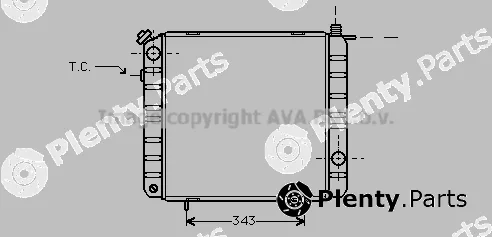 Prasco SI2019 — Radiator, engine cooling