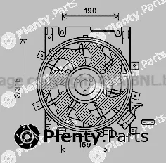 Prasco OL7604 — Fan, engine cooling