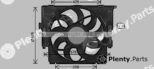 Prasco BW7591 — Fan, engine cooling