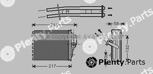 Prasco FTA6304 — Heat Exchanger, interior heating