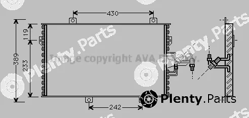 Prasco FT5153 — Condenser, air conditioning