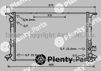 Prasco AI2365 — Radiator, engine cooling