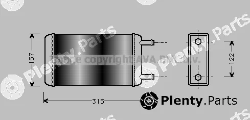 Prasco FD6107 — Heat Exchanger, interior heating
