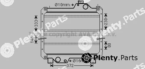 Prasco NH2030 — Radiator, engine cooling