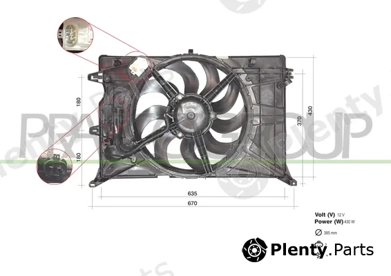 Prasco FT060F001 — Fan, engine cooling PrascoSelection