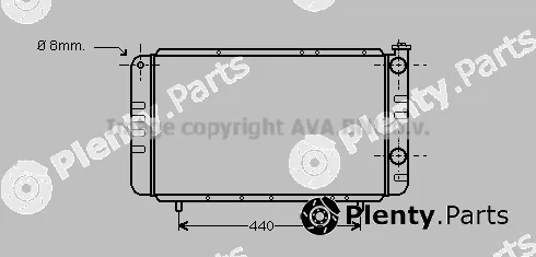 Prasco RT2058 — Radiator, engine cooling