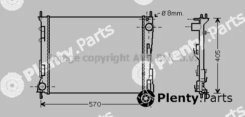 Prasco RTA2374 — Radiator, engine cooling