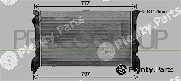 Prasco ME912R001 — Radiator, engine cooling