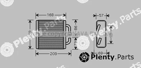 Prasco MZ6144 — Heat Exchanger, interior heating