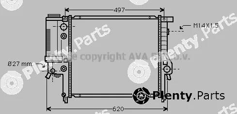 Prasco BW2146 — Radiator, engine cooling