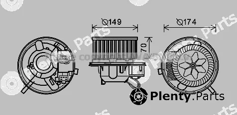 Prasco VN8339 — Electric Motor, interior blower