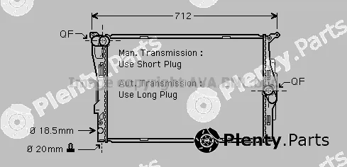 Prasco BW2292 — Radiator, engine cooling
