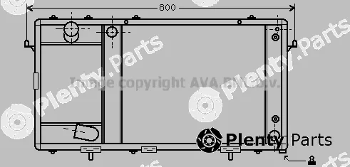 Prasco AU2123 — Radiator, engine cooling