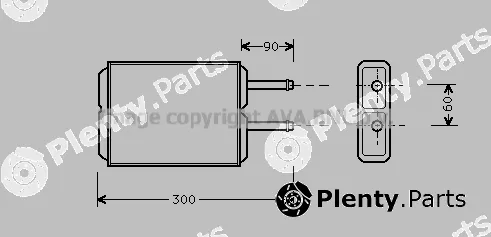 Prasco MZ6124 — Heat Exchanger, interior heating