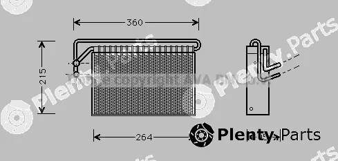 Prasco BWV024 — Evaporator, air conditioning