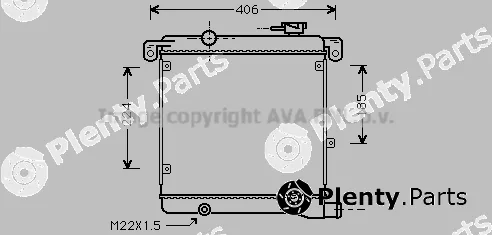 Prasco AB2002 — Radiator, engine cooling