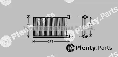 Prasco BW6344 — Heat Exchanger, interior heating