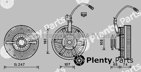 Prasco MNC070 — Clutch, radiator fan