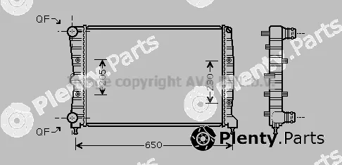 Prasco AL2087 — Radiator, engine cooling