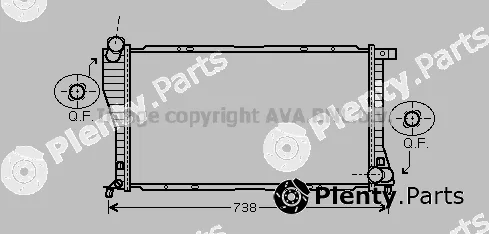 Prasco BW2234 — Radiator, engine cooling
