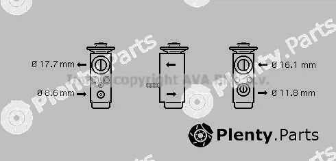 Prasco OL1352 — Expansion Valve, air conditioning