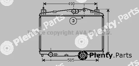 Prasco MZ2229 — Radiator, engine cooling