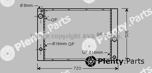 Prasco BWA2338 — Radiator, engine cooling