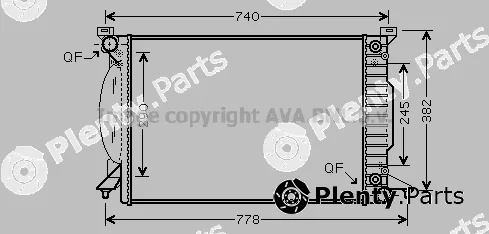 Prasco AI2207 — Radiator, engine cooling