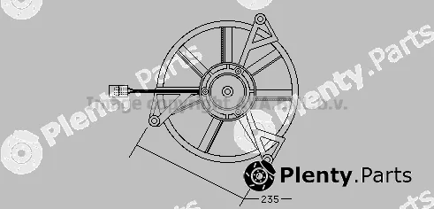 Prasco PE7505 — Electric Motor, interior blower