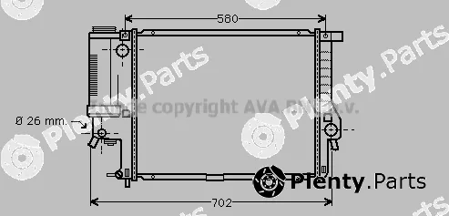 Prasco BWA2201 — Radiator, engine cooling